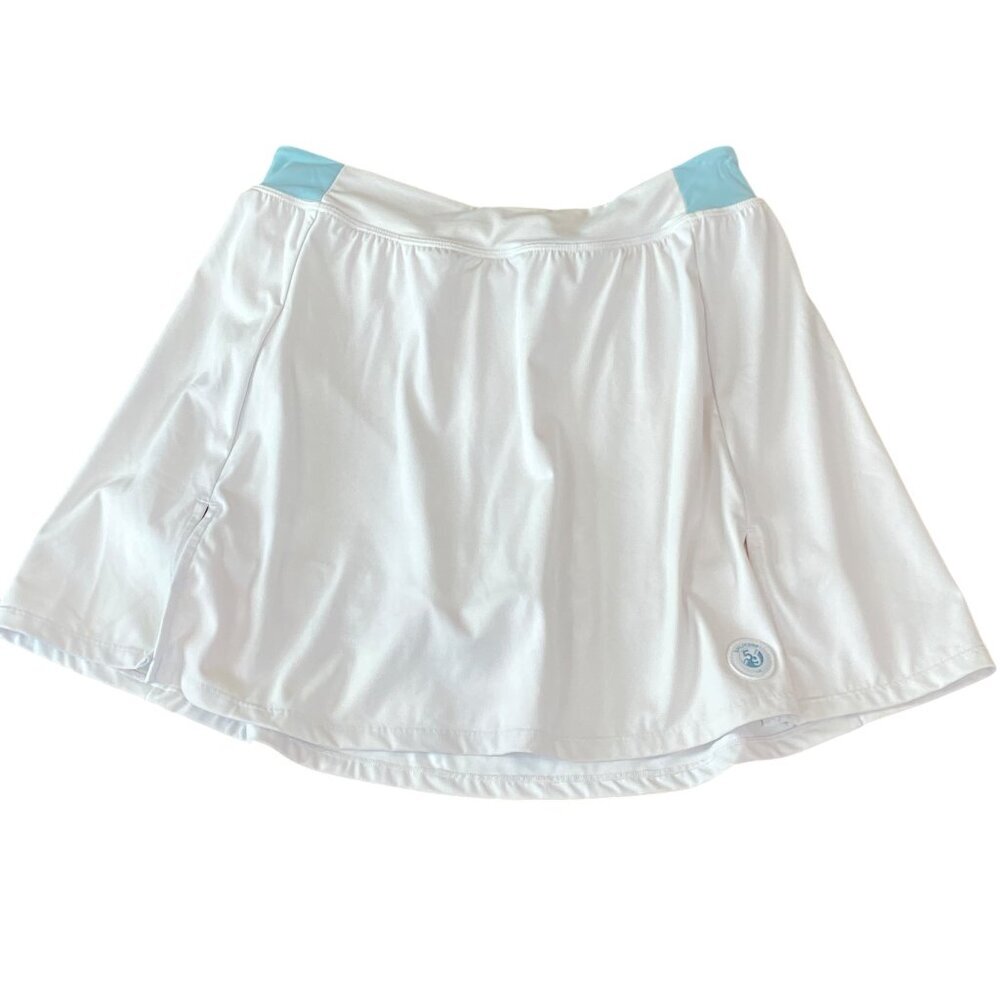Splits 59 Venus High Waist Rigor Skort‎ Sz M White & Teal Tennis Golf #199P